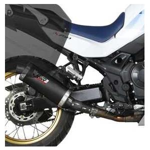 Mivv XL750Transalp 2023-2024 スリップオン OVAL ステンブラック/ス...