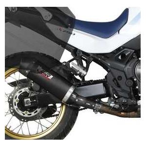 Mivv XL750Transalp 2023-2024 スリップオン OVAL ステンブラック/カ...