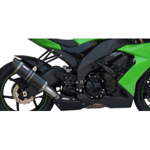 SCプロジェクト ショートOVAL スリップオン カーボン kawasaki ZX-10R 08-1...