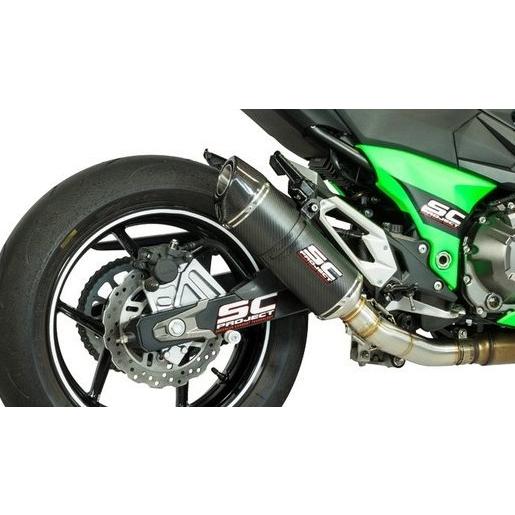 SCプロジェクト Z800(ZR800A-D) 2012-2016 オーバルマフラー スリップオン ...