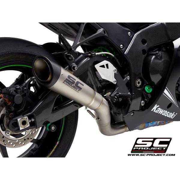 ZX-10R 17-20 スリップオンサイレンサー &amp; フルチタン キャタライザーキャンセルパイプ ...