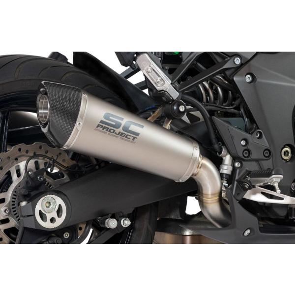 SCプロジェクト Z1000 2017-2020 ダブル チタン コニック スリップオン(ユーロ4対...