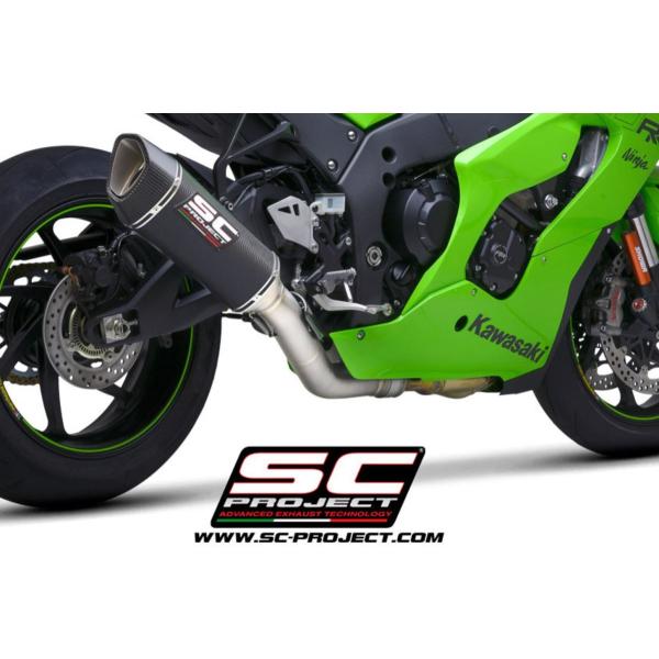 SCプロジェクト ZX-10RR 21-24 SC1-R スリップオン &amp; フルチタン キャタライザ...