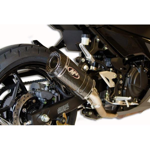 M4 Exhaust Ninja500 2018-2026 スリップオン X-96 カーボン KA4...