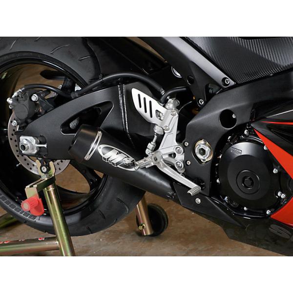 M4 Exhaust GSX-R1000 07-08 GPスリップオン ブラックステンレス SU98...