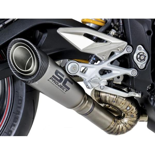 SCプロジェクト トライアンフ Street Triple 765 RS 17-19 S1スリップオ...