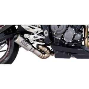 STREET TRIPLE 765RS 20-22 スリップオンサイレンサー &amp; ″S″ 字フルチタ...