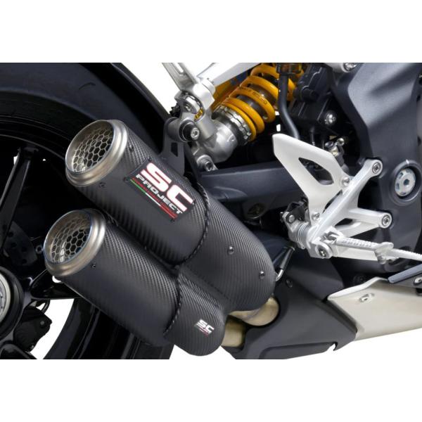 トライアンフ スピードトリプル 1200RS 21-25 公道走行可 ツイン スリップオン SCプロ...