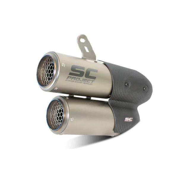 トライアンフ スピードトリプル 1200RS 21-25 公道走行可 ツイン スリップオン SCプロ...