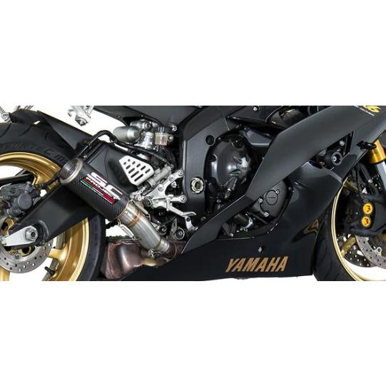YZF-R6 06-16 スリップオンサイレンサー "ハイポジション" SCプロジェクト CR-T ...