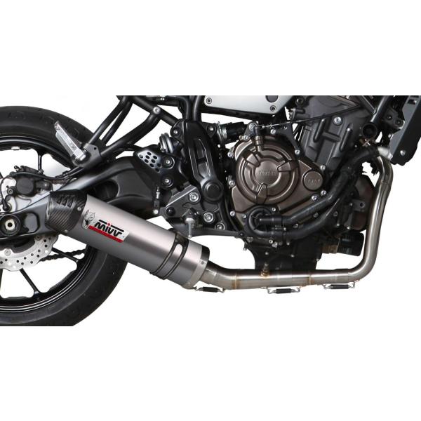 Mivv Exhaust XSR700 16-20 フルエキ オーバル(触媒あり) チタン/カーボン...