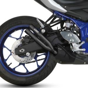 Mivv Exhaust MT-03 16-25 スリップオン DOUBLE GUN ステンブラック...