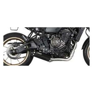 Mivv XSR700 21-24 フルエキ(触媒なし) HR-1 ステンレスブラック/アルミエンド...