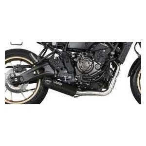 Mivv XSR700 21-24 フルエキ(触媒なし) HR-1 ステンレスブラック/ロングカーボ...