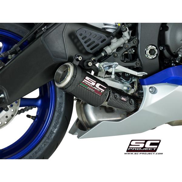 SCプロジェクト Yamaha YZF-R6 17-20 CR-Tスリップオンサイレンサー &quot;ローポ...