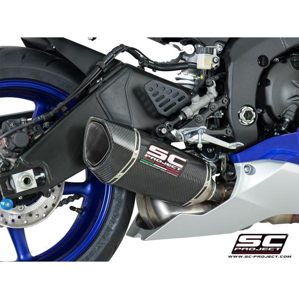 SCプロジェクト Yamaha YZF-R6 17-20 SC1-Rスリップオンサイレンサー カーボ...