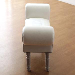ベンチ スツール おしゃれ かわいい 椅子 玄関 布 クッション