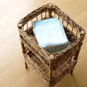 バスケット アラログ 2段 収納 ランドリーラッ...の商品画像