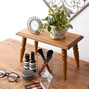 ミニテーブル 木製 天然木 卓上 小さい テーブル 飾り棚 木 台座 脚付き ディスプレイ台 飾り台 観葉植物 パイン スモールスクエアテーブル