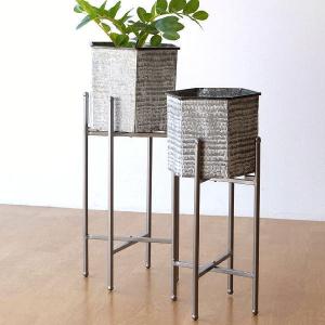 プランタースタンド おしゃれ フラワーテーブル 花台 2点セット 屋内
