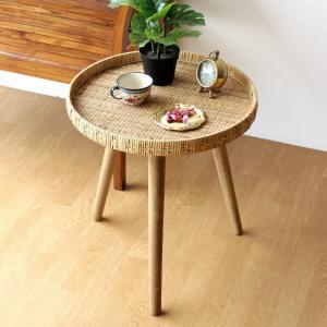 サイドテーブル 花台 アンティーク レトロ 木製 正方形 四角 高さ50cm