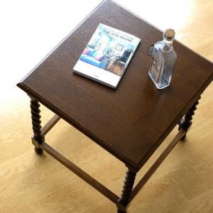 サイドテーブル 丸 木製 アンティーク おしゃれ 無垢材 天然木 カフェ