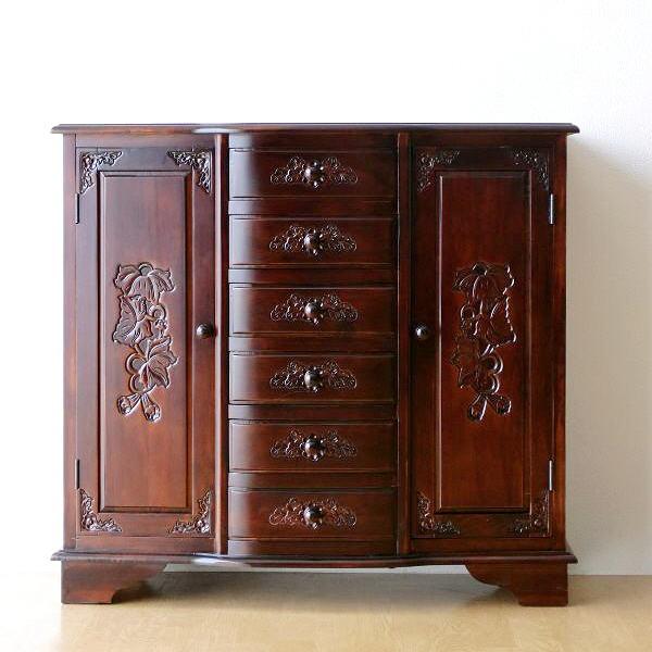 アンティーク 家具 キャビネット サイドボード リビングボード 電話台 収納棚 完成品 アンティーク...