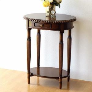 サイドテーブル 花台 アンティーク レトロ 木製 正方形 四角 高さ50cm