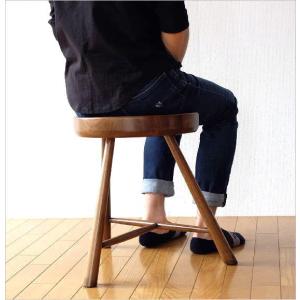 スツール 木製 おしゃれ 玄関 椅子 いす イ...の詳細画像5