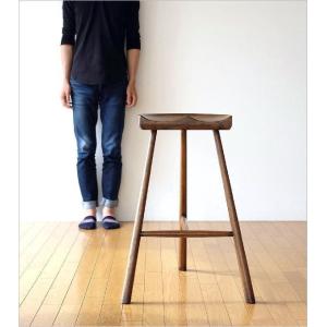 ハイスツール 木製 高さ70cm おしゃれ 椅...の詳細画像1