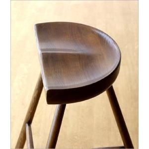 ハイスツール 木製 高さ70cm おしゃれ 椅...の詳細画像3