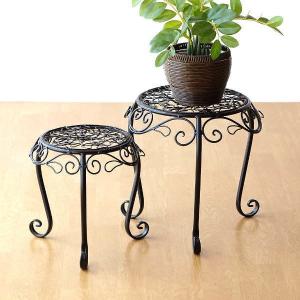 フラワースタンド おしゃれ アイアン 花台 猫脚 プランター