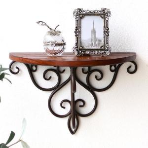 ウォールシェルフ ホワイト シャビーシック 壁掛け飾り棚 アンティーク