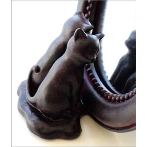 鏡 卓上ミラー 猫 ネコ ねこ 雑貨 置物 置...の詳細画像1