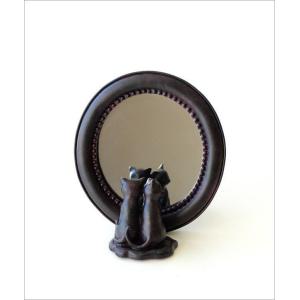 鏡 卓上ミラー 猫 ネコ ねこ 雑貨 置物 置...の詳細画像4