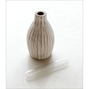 花瓶 花びん フラワーベース 木製 チーク 小...の詳細画像3
