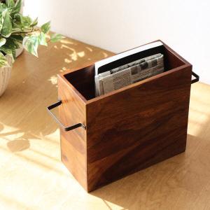 アンティーク木製ダークブラウンマガジンラック マガジンラック 木製 おしゃれ ダークブラウン アンティーク