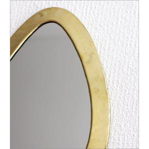 鏡 壁掛けミラー おしゃれ 真鍮 アンティーク...の詳細画像2