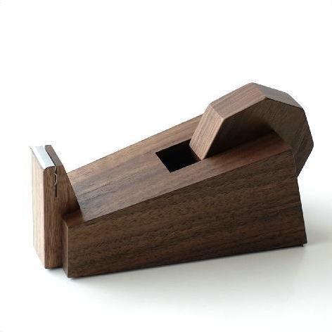 テープカッター 木製 おしゃれ ウォールナット セロテープカッター セロハンテープカッター wedg...