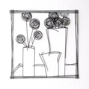 アイアン 壁飾り インテリア 壁掛け 絵画 花 ...の商品画像