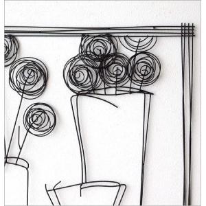 アイアン 壁飾り インテリア 壁掛け 絵画 花...の詳細画像2