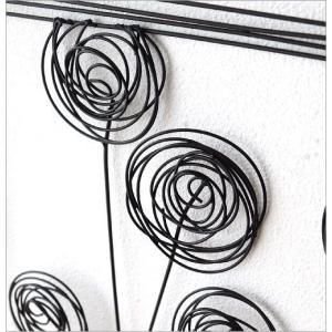アイアン 壁飾り インテリア 壁掛け 絵画 花...の詳細画像3