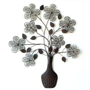 壁飾り アイアン アートパネル 植物 花 ウォー...の商品画像