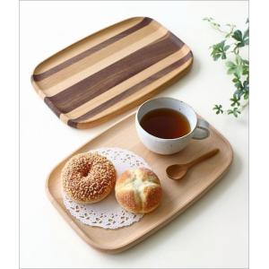 木製トレートレイ カフェ カフェトレー お盆 ...の詳細画像1