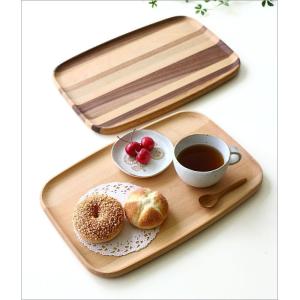 木製トレートレイ カフェ カフェトレー お盆 ...の詳細画像1
