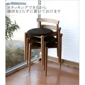 スツール 丸椅子 丸イス 木製 おしゃれ スタ...の詳細画像4