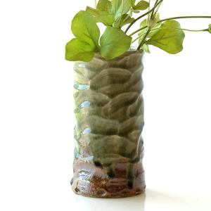 古谷作】筒粉引 （花器・花瓶）有名作家の木箱入り【信楽焼】 : 虹八