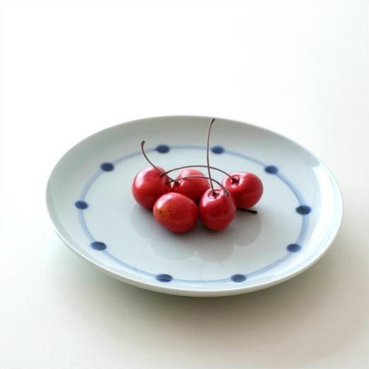 お皿 プレート 陶器 おしゃれ かわいい シンプル 染付け 白 藍 和食器 日本製 有田焼 プレート...