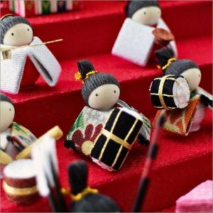 おひなさま お雛様 ひな人形 置物 ちりめん細...の詳細画像3