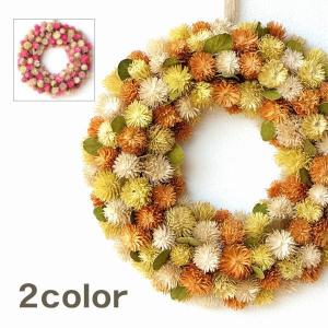 リース ドライフラワー 玄関 飾り ナチュラル 造花